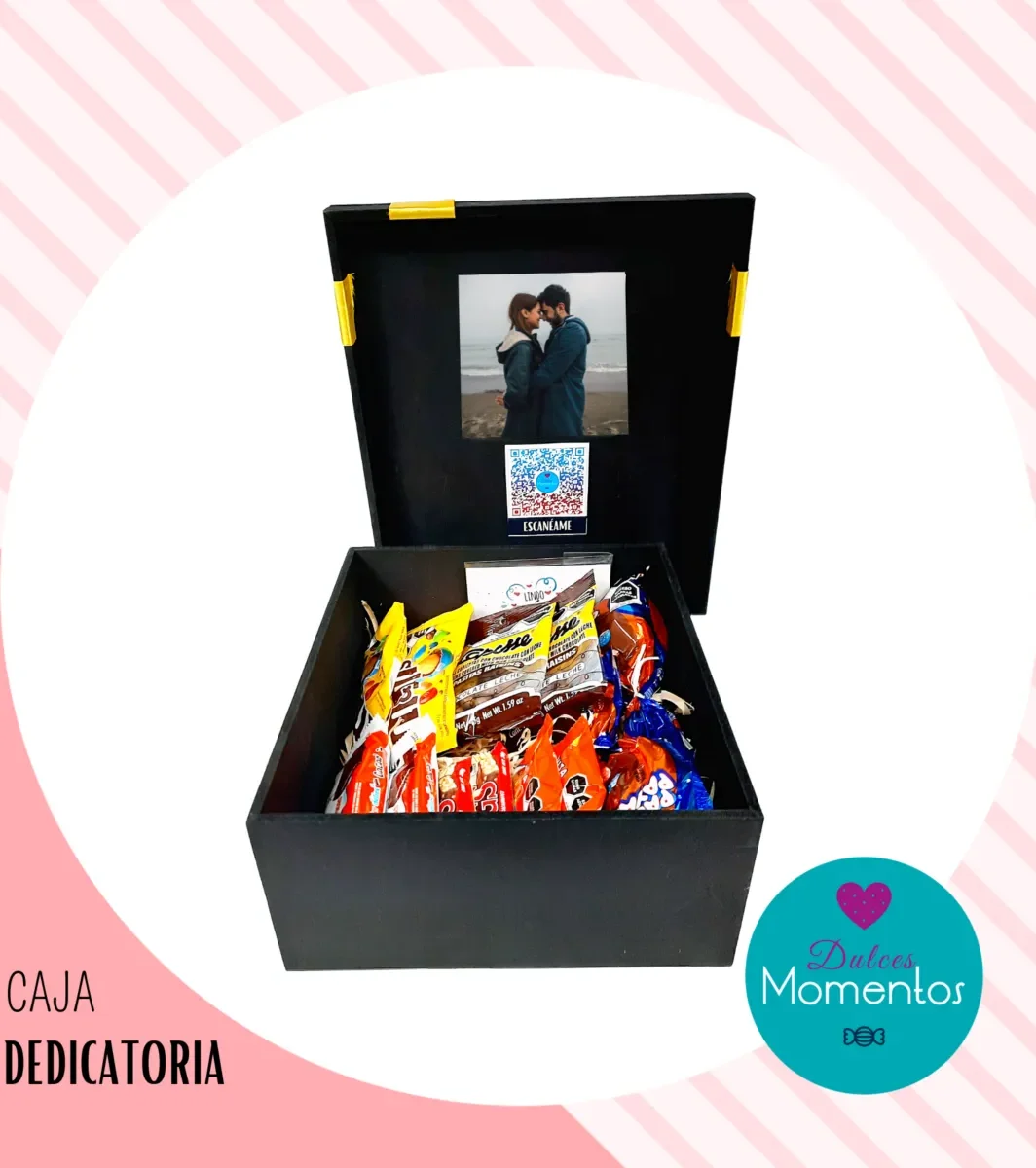Caja con dedicatoria