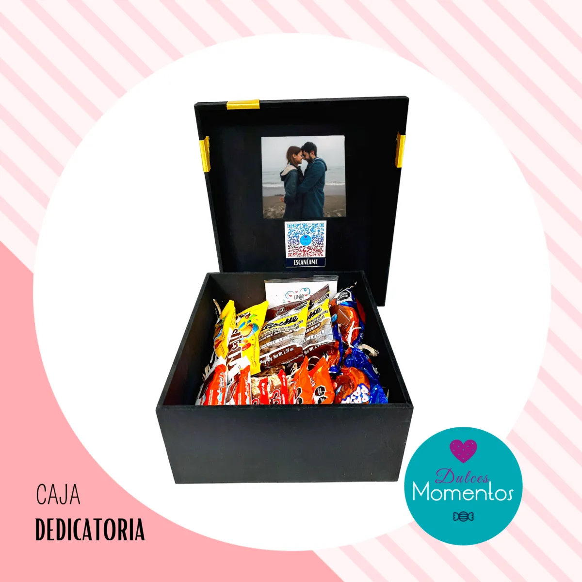 Caja con dedicatoria