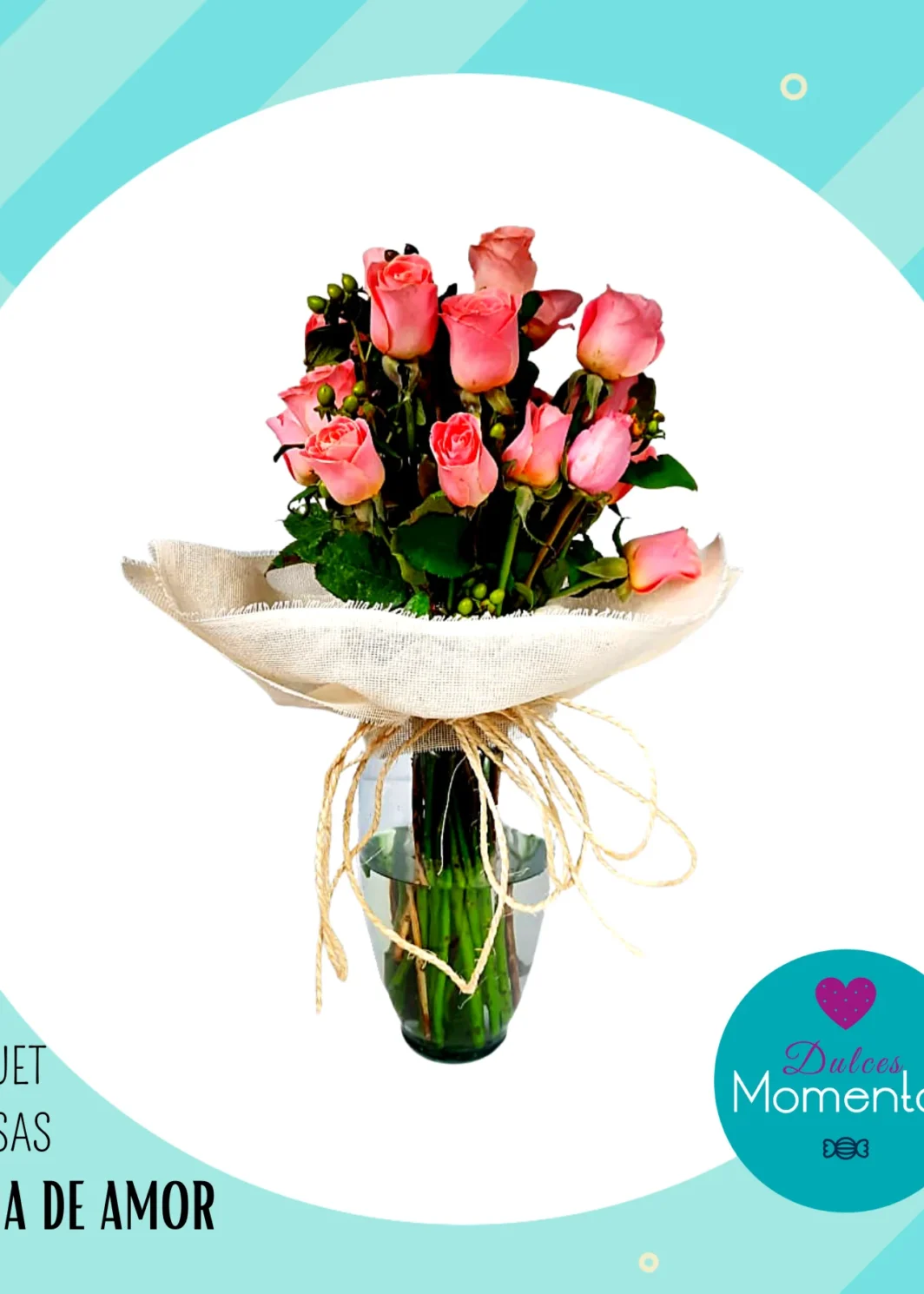 Bouquet de rosas "Aroma de amor"